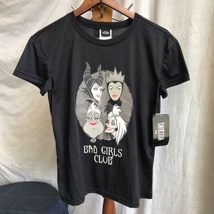 NWT Disney Villians Bad Girls Club PJammy top size small